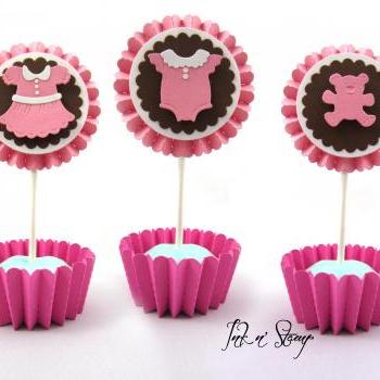 Party Decoration Completely Custom Adorable Baby Shower Cupcake Toppers  